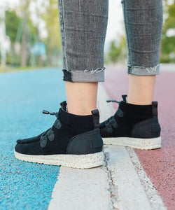 Zapatos Sin Cordones Con Protección De Tobillo Ajustable Para Mujer