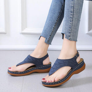 Las nuevas sandalias de tacón de pendiente 2020 para mujer casual