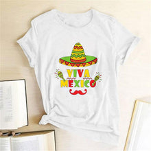 Cargar imagen en el visor de la galería, Camiseta mexicana Independence Day camiseta de mujer

