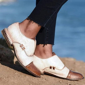 Zapatos Oxford Para Mujer Con Puntera En Punta, Mocasines Vintage