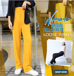 Pantalones Holgados Informales Largos Para Mujer