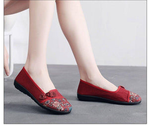 Zapatos de tela  Fondo suave antideslizante para mujer
