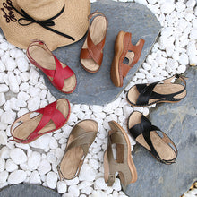 Cargar imagen en el visor de la galería, [W-Zapato] Sandalias De Talla Grande Transpirables Con Velcro Hueco
