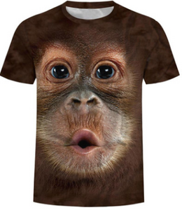 3D dibujo gracioso Gorilla Camiseta