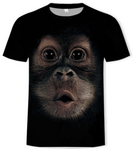 3D dibujo gracioso Gorilla Camiseta