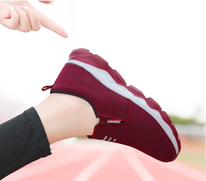 Zapatillas de tenis de plataforma de cojín de aire transpirable para mujer