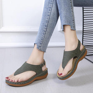 Las nuevas sandalias de tacón de pendiente 2020 para mujer casual