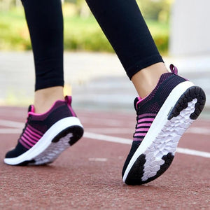 Zapatillas de running de plataforma transpirable de moda femenina