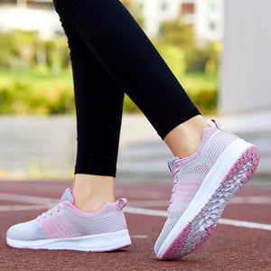 Zapatillas de running de plataforma transpirable de moda femenina