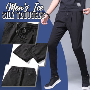[M-Ropa] Pantalones De Seda De Hielo Para Hombre