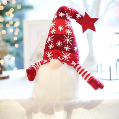 Muñeco de peluche de decoración navideña brillante