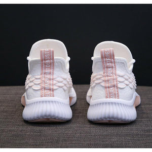 Zapatillas De Running De Malla Transpirable Con Cordones Para Mujer