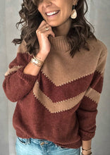 Cargar imagen en el visor de la galería, Casual Loose Color Block Pullover Sweater
