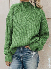 Cargar imagen en el visor de la galería, Casual Plus Size Turtleneck Sweater Pullover
