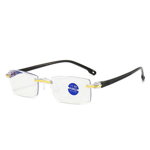 Gafas de lectura progresivas de doble propósito de alta dureza anti-luz azul