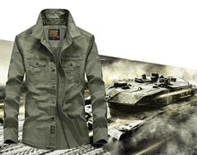 Cargar imagen en el visor de la galería, Hiking Man&#39;s Shirt Tactical long Sleeve blusa Quick seco a prueba de viento
