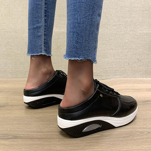 2021 Nueva Plataforma Con Cordones Zapatos De Mujer Zapatos Individuales De Gran Tamaño