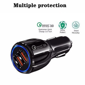 Car phone charger  quick charge 3.0