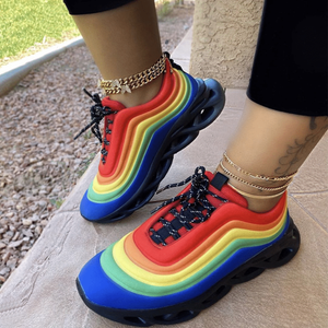 Zapatos Deportivos Al Aire Libre De Ocio Multicolor Otoño E Invierno Para Mujer