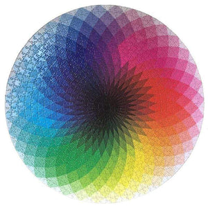 Puzzluz 1000 piezas redondas arco iris